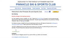 Desktop Screenshot of pinnacleski.org