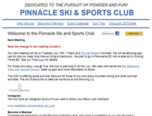 Tablet Screenshot of pinnacleski.org